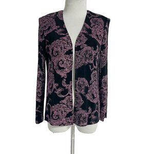 Alex Evenings Petite Medium Jacket Blazer Top Blouse Wedding Party Holidays